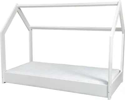 Image de Ensemble matelas ECO + lit mezzanine 160x80cm blanc