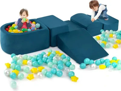 Produktbild von 5-teiliges Schaumstoff-Spielset mit Bällebad für Kinder