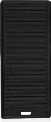 Produktbild von BBQ-Toro Gusseisen Grillplatte 45 x 19,5 cm, passend für Gasgrill, Holzkohlegrill, Grillzubehör