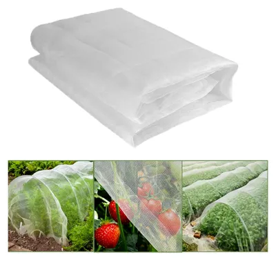 Produktbild von Insektenschutznetz für den Garten 3 x 6 m, Pflanzenschutznetz, feinmaschiges Gartennetz für Gemüse, Obst und Blumen