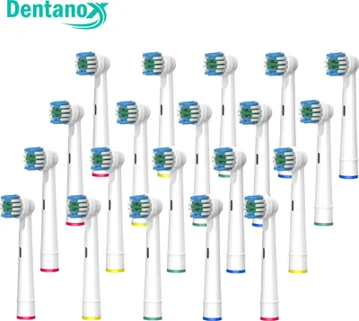 Produktbild von 20 Aufsteckbürsten für Oral B Ersatzbürsten Zahnpflege Bürstenköpfe Zahnbürsten