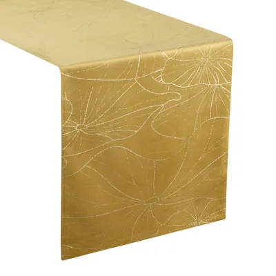 Produktbild von Festliche Tischdecke Tischdekoration BLINK 18 honig 35x220 cm honig gelb  VELVET