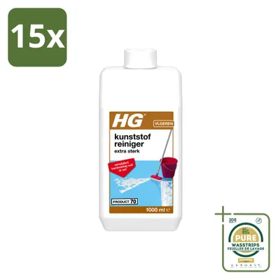 Produktbild von 15 x HG Kunststoff-Kraftreiniger Extra Stark - 1 L - Vorratspackung - 15 Stücke