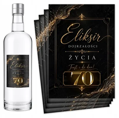Produktbild von Flaschenetiketten Geburtstag 18 20 30 40 50 60 70 - 8 St.
