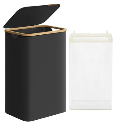 Produktbild von Wäschekorb 90L 1-Kammer schwarz