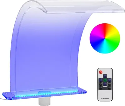 Obrázek produktu pro vidaXL Vodopádový prvek s RGB LED diodami Akryl 50 cm