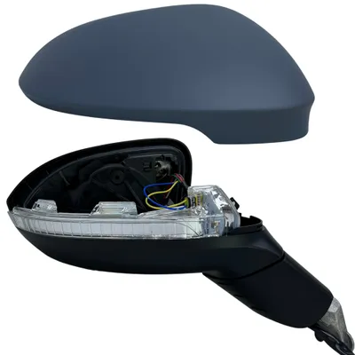 Immagine prodotto di Specchietto retrovisore esterno destro BILMAX di ricambio per Volkswagen Golf 8 (2021-2024): regolabile elettricamente, riscaldato, ripiegabile manualmente, con indicatore di direzione, preverniciato