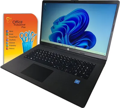 Produktbild von Schneller HP 17,3" Office Laptop – Intel Quad-Core, 32GB RAM, 2TB SSD – Windows 11 Pro & MS Office 2021