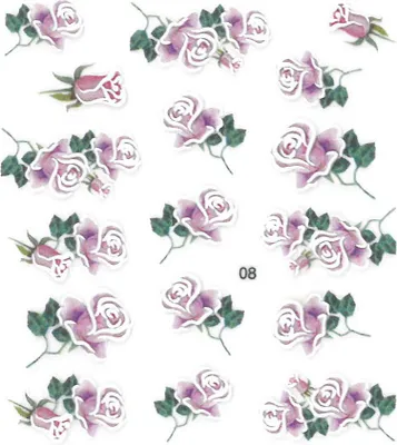 Immagine prodotto di Adesivi per unghie 5D fiori n. 8
