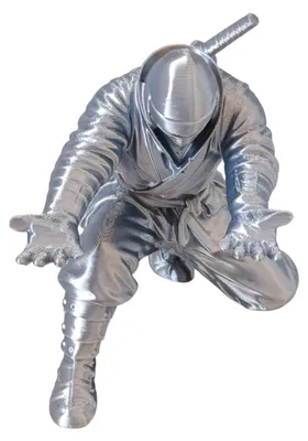 Produktbild von Ninja-Stifthalter, kniender Ninja-Stifthalter, cooler 3D-gedruckter Stiftehalter, Geschenk für Teenager, Jungen und Erwachsene, Büroaccessoire