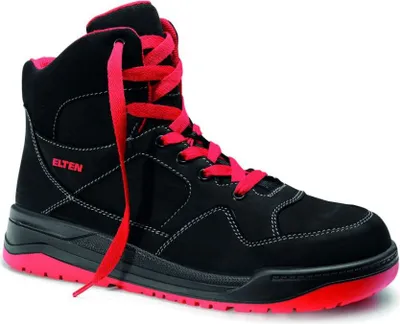 Produktbild von ELTEN Sicherheitsschnürstiefel MAVERICK black-red Mid ESD S3, Gr. 42