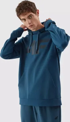 Produktbild von 4F Herren-Kapuzenpullover mit Kapuze Yueidas Blau L