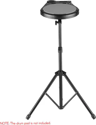 Produktbild von Drum-Pad-Metallständer, 8-mm-Schraubverbinder, 46–79 cm, höhenverstellbar für 20,3–25,4 cm (20,3–25,4 cm) Übung, mit Tragetasche