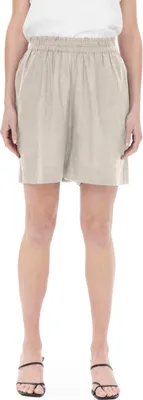 Image de ONLY Short femme lin beige GR81665 - Taille : S