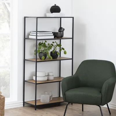 Produktbild von Selsey Bücherregal KRAPINA - Regal im Industrial-Style - 5 offene Fächer - 150 cm hoch