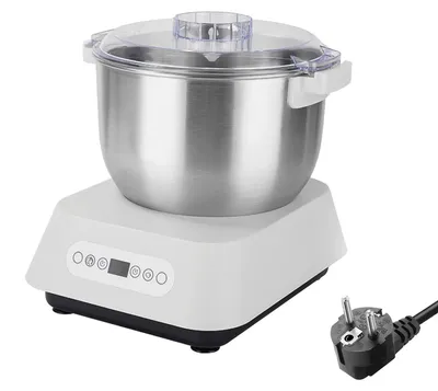 Deegmixer 7 L, Edelstahl, Kneten & Fermentieren, Timer