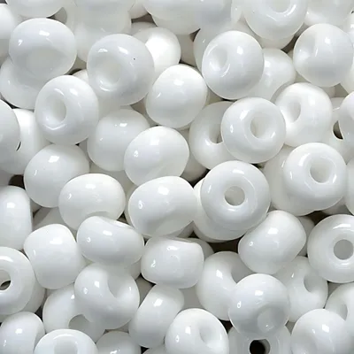 Produktbild von KNORR PRANDELL 216102000 Böhmische Rocailles Ø 5 mm Glas weiss