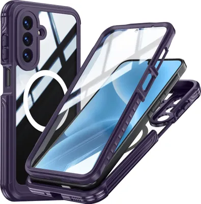 Produktbild von INF Samsung A17 Robuste Handyhülle: 360° Schutz, Stoßfest, Staubdicht Violett