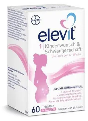 Zdjęcie produktu dla Elevit 1 Tabletki na płodność i ciążę 1X60 St