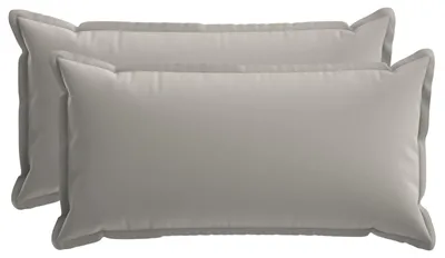 Produktbild von vidaXL Kissenbezug 2 stk. HOUTEN Grau 40 x 80 cm Polyester