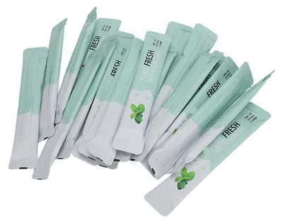 Image de 20 bains de bouche, format portable, parfum mentholé doux, rafraîchit l'haleine, soins bucco-dentaires, nettoyage dentaire, bain de bouche