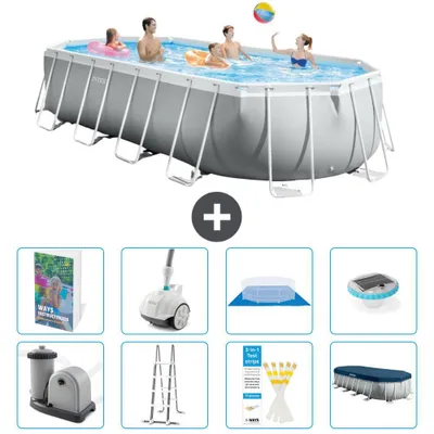 Immagine prodotto di Piscina ovale Prism Frame - 610x305x122 cm - 9 pezzi S552
