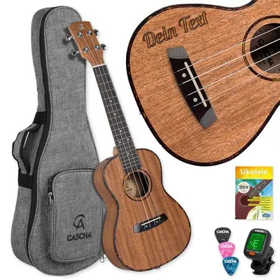 Produktbild von Cascha Ukulele HH-2036 Konzert Ukulele mit personalisierter Gravur