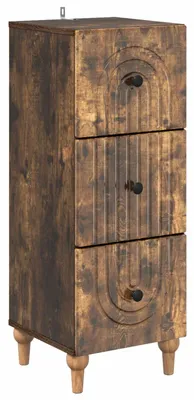 Produktbild von Schubladenschrank Geräucherte Eiche 33 x 34,5 x 90 cm - Kommoden DE2107