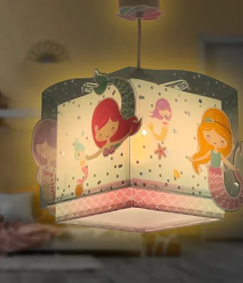 Immagine prodotto di Lampada da soffitto a sospensione per bambini Mermaids Sirene