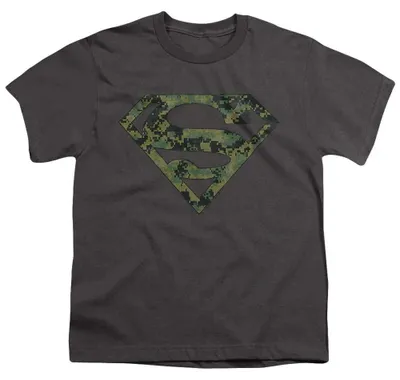 Obrázok produktu pre Superman – detské tričko, logo TV36507 (veľkosť 116), farba: antracit