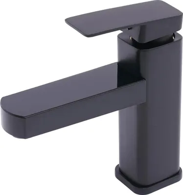 Produktbild von Waschtischarmatur - Einhebelmischer - Edelstahl - Keramikkartusche - Standmontage - LED-Licht - Schwarz