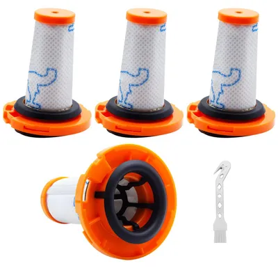 Ersatzfilter für X-Force Flex 9.60, 4er Set, waschbar, mit Bürste