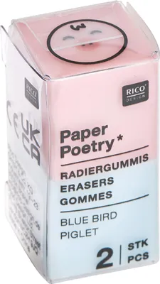 Produktbild von Rico Design Radiergummi Set 2 Stück 2x2x2 cm