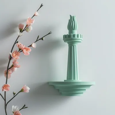 3D-gedruckte Freiheitsfackel-Wanddekoration – Decords, Produktansicht 1