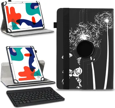 Produktbild von Tablet Tasche Hülle Huawei MatePad T10 9.7 Schutzhülle Bluetooth Tastatur QWERTZFarben:Motiv 12