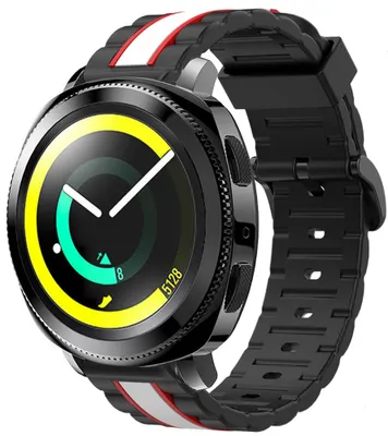 Produktbild von Strap-it Samsung Gear Sport Special Edition Armband (Schwarz/Weiß)