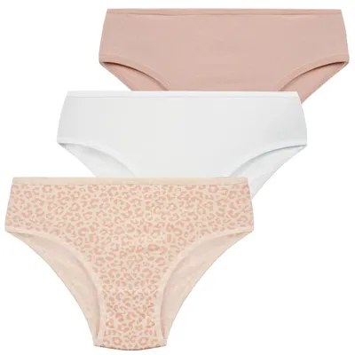 Produktbild von Mädchenunterwäsche - Kinderunterwäsche Größe 140 - Slips Kinder 3 Stück - Baumwollslips Kinder