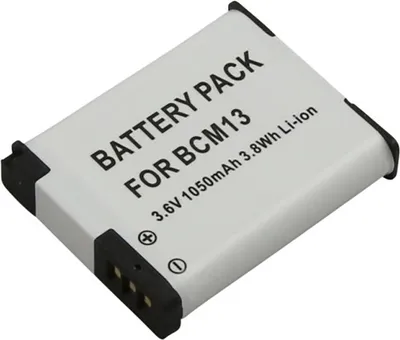 Image de Avizar, batterie Panasonic Lumix DMC 1050 mAh 3,6 V Li-Ion, blanc