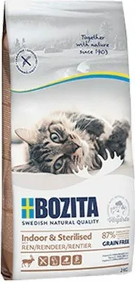 Zdjęcie produktu dla Bozita Indoor&Sterilised bez zbóż Renifer 2 kg