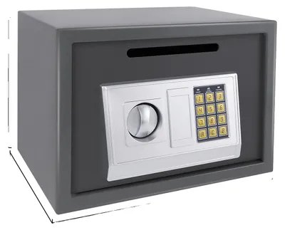 Immagine prodotto di Serratura digitale, cassaforte ad alta sicurezza, 16 litri - GRIGIO