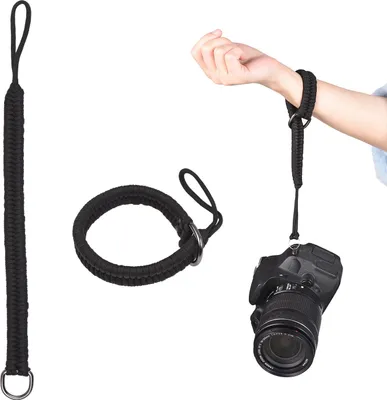 Zdjęcie produktu dla Uniwersalny pasek na nadgarstek do aparatu, 35 cm, pasek na nadgarstek do aparatu, pasek do lustrzanek i bezlusterkowców, paski dla fotografów, szybkozłączka