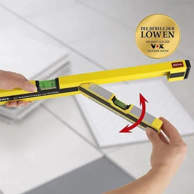 Produktbild von Wasserwaage 60cm Aluminium magnetisch zweirichtungsgesteuert