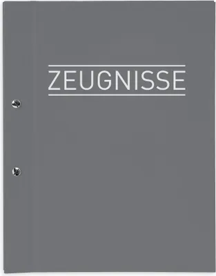Produktbild von itenga Zeugnismappe A4 mit Schraubverschluss grau
