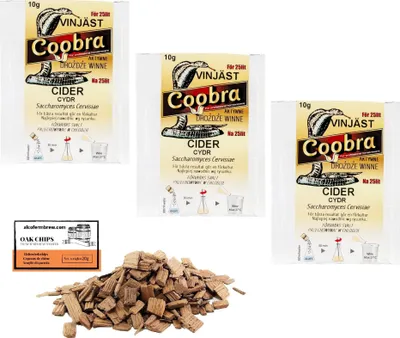 Produktbild von 3 x Coobra Hefe für Apfelwein 10g/30L - Apfelwein Hefe, Cider Hefe