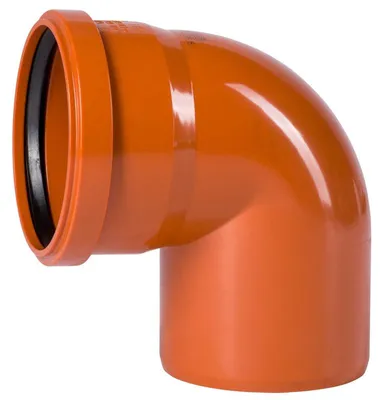 Obrázok produktu pre Koleno kanalizační PVC Osma KGB 87°, DN 160, oranžová
