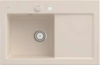 Produktbild von Villeroy & Boch Keramikspüle 677202FU, Subway 45 Einbauspüle inkl.
