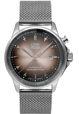 Produktbild von UMF Ruhla Autokinetic Herrenuhr 1064M-1 Ziffernblatt Altrosa Milanaiseband - 1064M-1