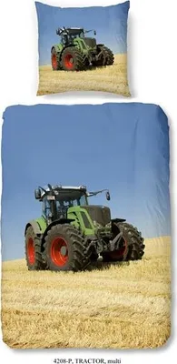 Produktbild von good morning Renforcé Bettwäsche 4 teilig Bettbezug 135 x 200 cm Kopfkissenbezug 80 x 80 cm bunt Traktor