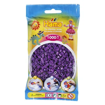 Image de Hama perles lilas 1000pcs, 1sac