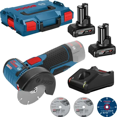 Image de Meuleuse angulaire sans fil Bosch GWS 12V-76 Ø 76 mm / 2x 4,0 Ah batterie + chargeur en boîte L